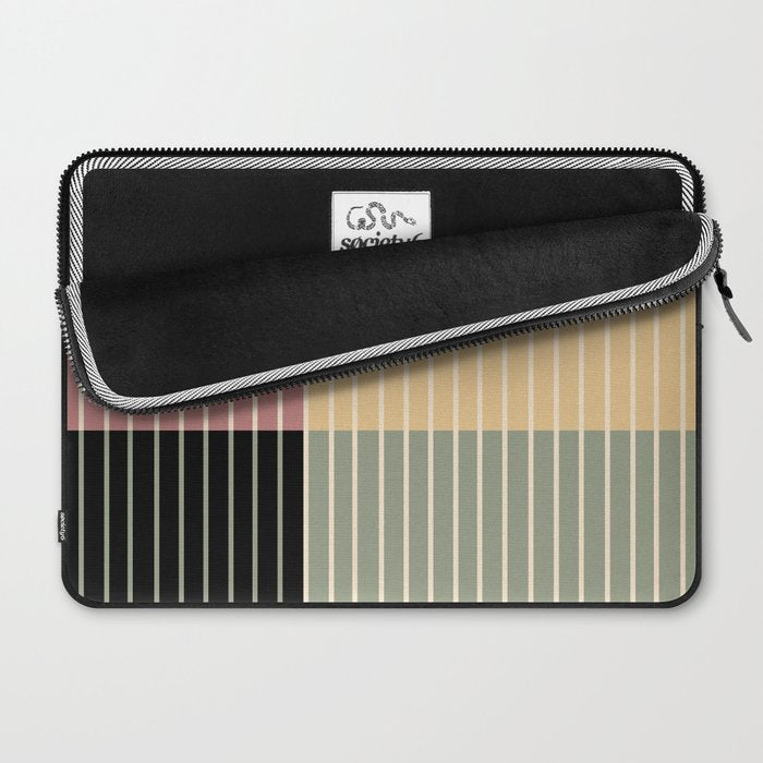 Color Block Line Abstract XII Laptop Sleeve Gallery Image 2