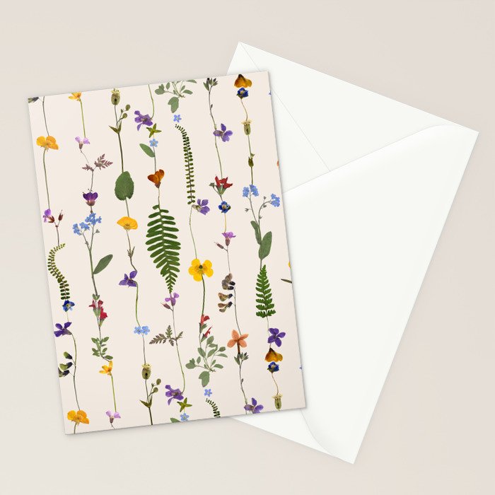 Pressed Florals Stationery Card Gallery Image 2