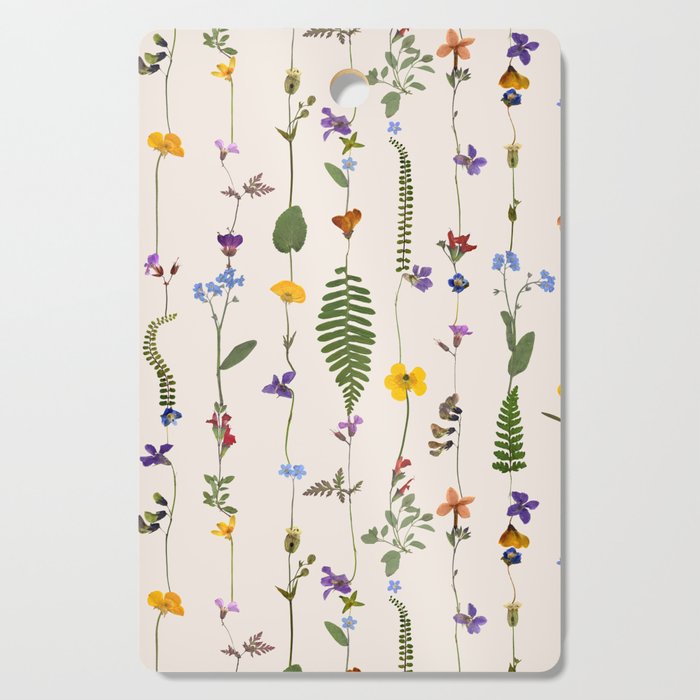 Pressed Florals Cutting Board Gallery Image 1