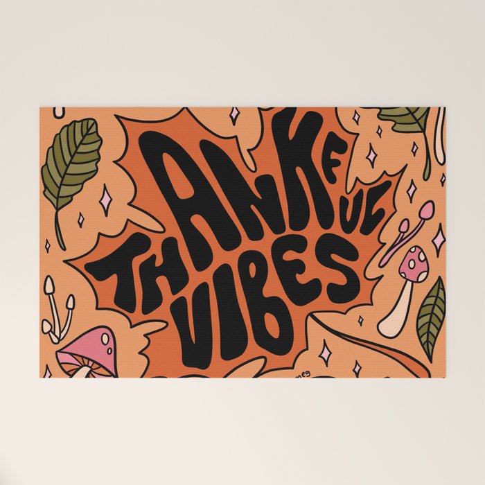 Thankful Vibes Welcome Mat Gallery Image 1