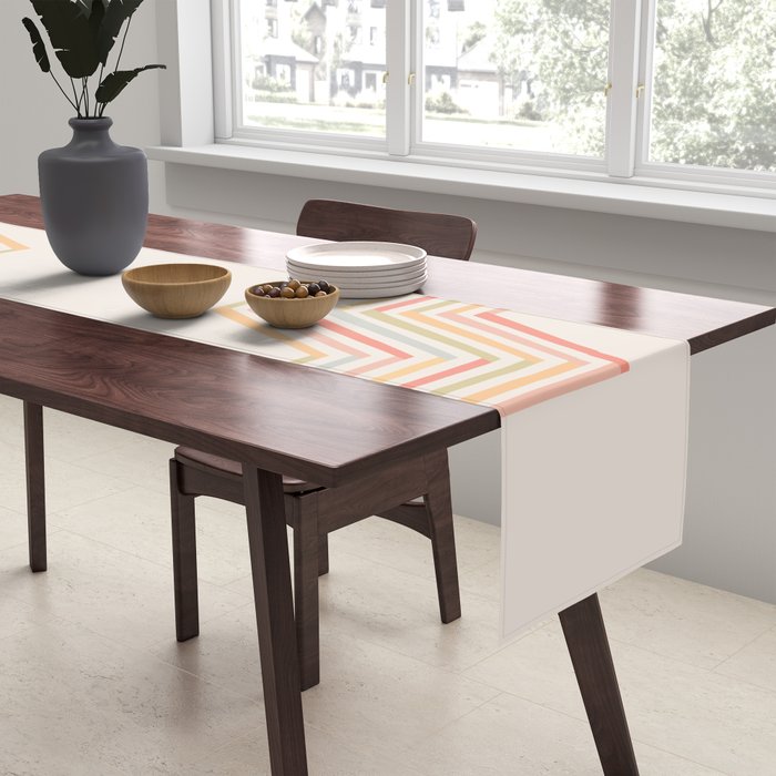 Geometric Terraces #2 Table Runner Gallery Image 2