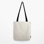 Minimal Arch XI Natural Neutral Modern Geometric Lines Tote Bag Gallery Image 2
