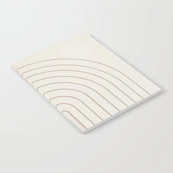 Minimal Arch XI Natural Neutral Modern Geometric Lines Notebook Gallery Image 1