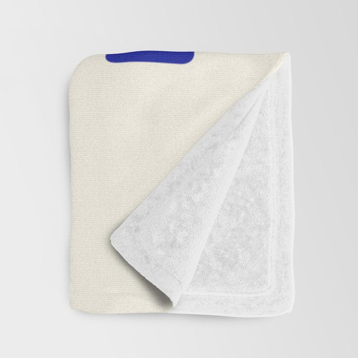 Limoncello Retro Blue Checkered Lemon Throw Blanket Gallery Image 3
