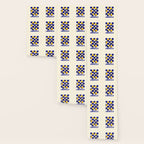 Limoncello Retro Blue Checkered Lemon Wallpaper Gallery Image 3