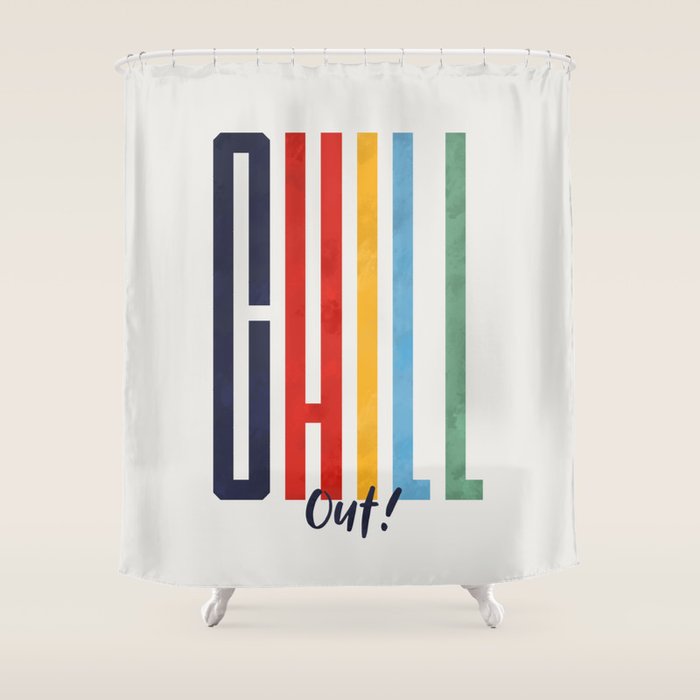 CHILL OUT! modern type Shower Curtain Gallery Image 1