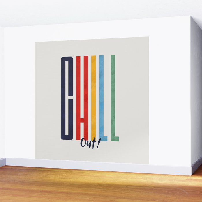 CHILL OUT! modern type Wall Mural Gallery Image 2