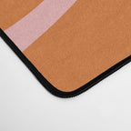 Liquid Candy Retro Swirl Abstract Pattern in Orange and Pink Desk Mat Gallery Image 4