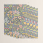 Floral Botanical Mille Fleur Pattern Wrapping Paper Gallery Image 3