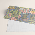 Floral Botanical Mille Fleur Pattern Wrapping Paper Gallery Image 2
