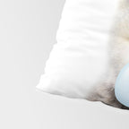 Baby Wolf Blowing Blue Bubble Gum, Baby Boy, Kids, Baby Animals Art Print by Synplus Pillow Sham Gallery Image 4