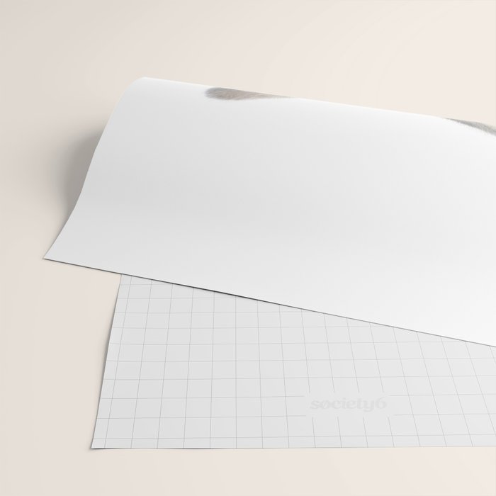 Baby Wolf Blowing Blue Bubble Gum, Baby Boy, Kids, Baby Animals Art Print by Synplus Wrapping Paper Gallery Image 2