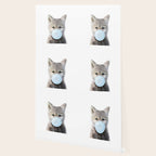 Baby Wolf Blowing Blue Bubble Gum, Baby Boy, Kids, Baby Animals Art Print by Synplus Wallpaper Gallery Image 2