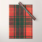 Classic Red Tartan Pattern Wrapping Paper Gallery Image 1