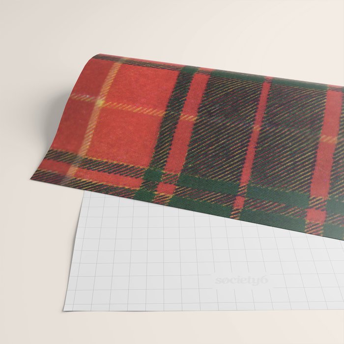 Classic Red Tartan Pattern Wrapping Paper Gallery Image 2