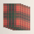 Classic Red Tartan Pattern Wrapping Paper Gallery Image 3