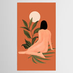 Minimal Abstract Art Nude Woman 7 Tablecloth Gallery Image 2