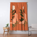 Minimal Abstract Art Nude Woman 7 Window Curtain Gallery Image 5