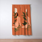 Minimal Abstract Art Nude Woman 7 Window Curtain Gallery Image 3