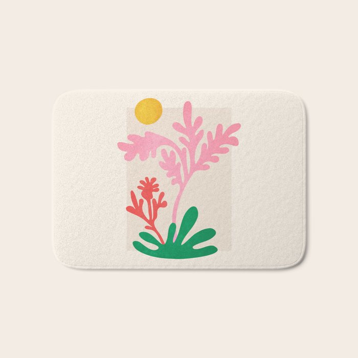 Abstract Garden: Matisse Paper Cutouts IV Bath Mat Gallery Image 1