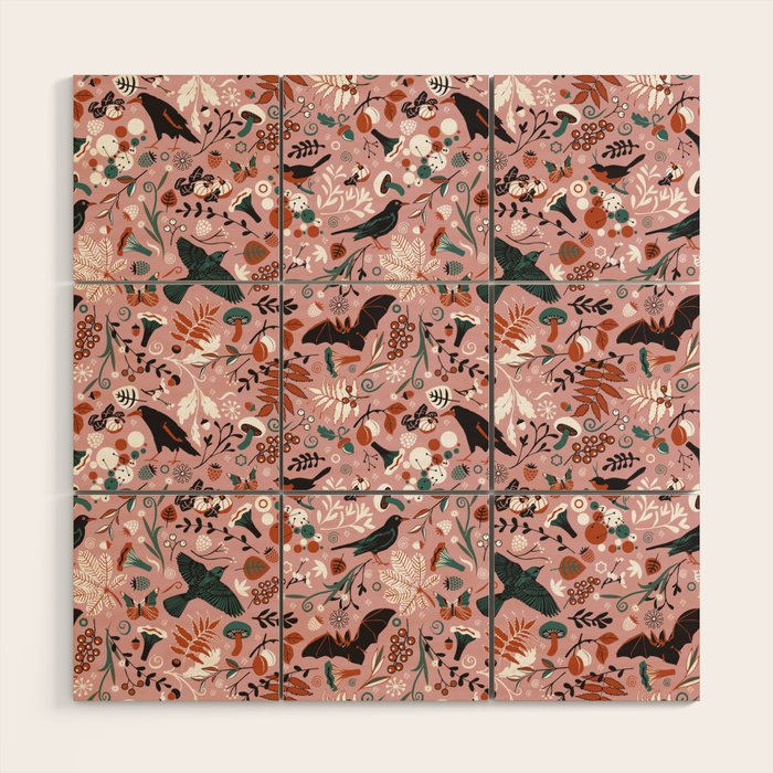 October birds Wood Wall Art Gallery Image 1