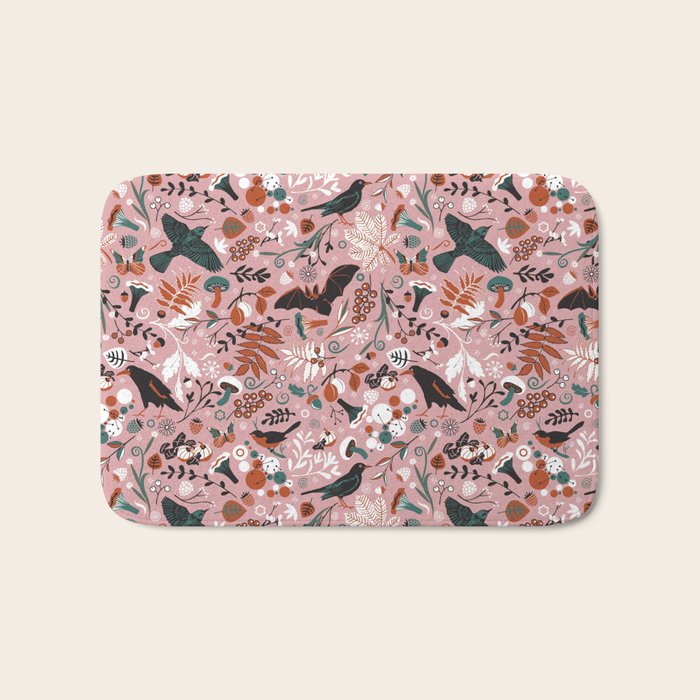 October birds Bath Mat Gallery Image 1