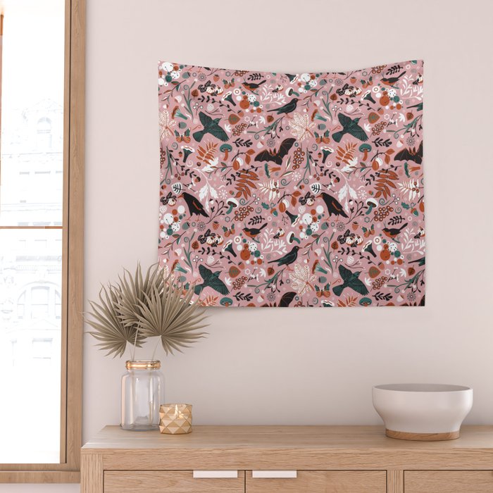 October birds Wall Tapestry Gallery Image 2