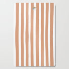 Coral Hand-Drawn Stripes Cutting Board Gallery Image 1
