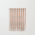 Coral Hand-Drawn Stripes Wall Hanging Gallery Image 1