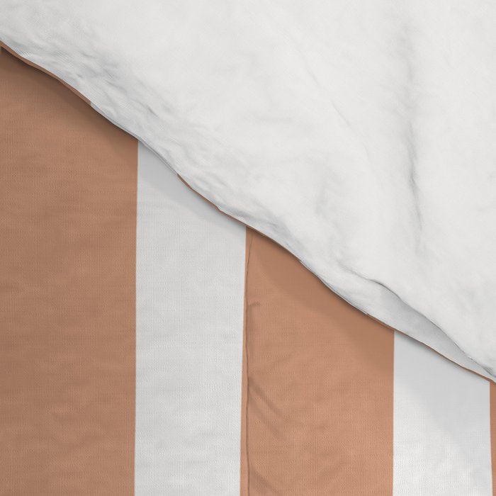 Coral Hand-Drawn Stripes Comforter Gallery Image 4