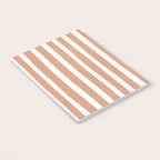 Coral Hand-Drawn Stripes Notebook Gallery Image 3