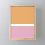 Color Block VII Orange Pink Mini Art Print Gallery Image 1
