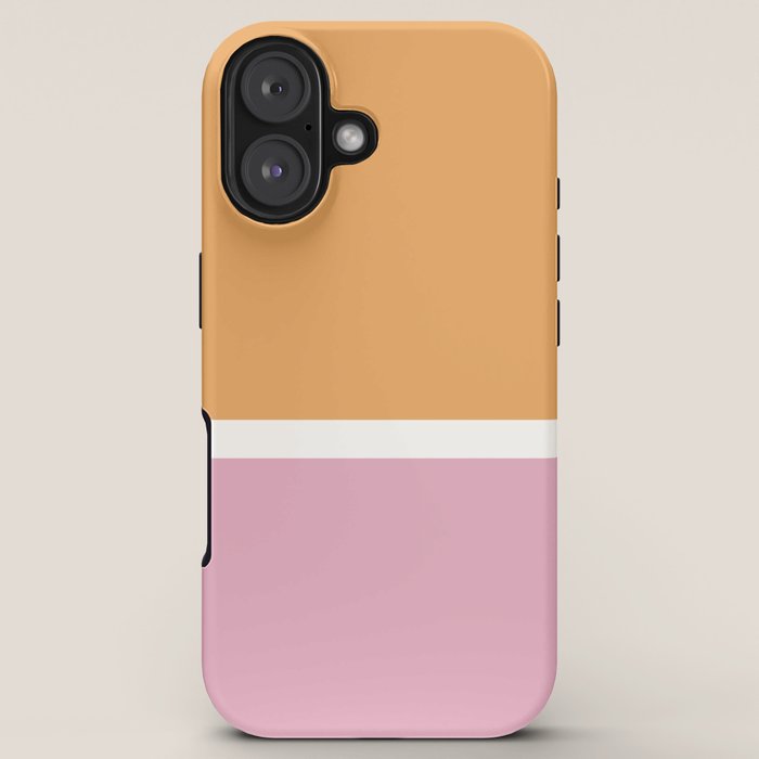 Color Block VII Orange Pink iPhone Case Gallery Image 5