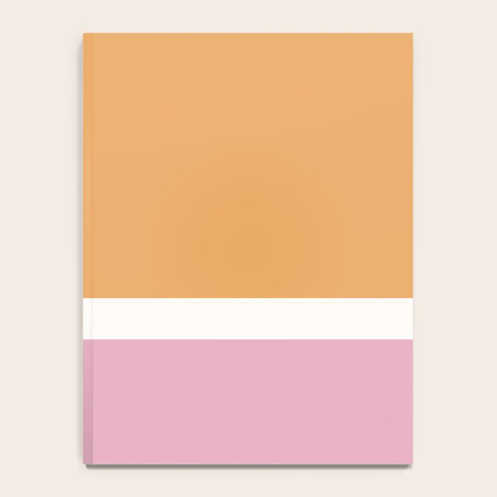 Color Block VII Orange Pink Notebook Gallery Image 4