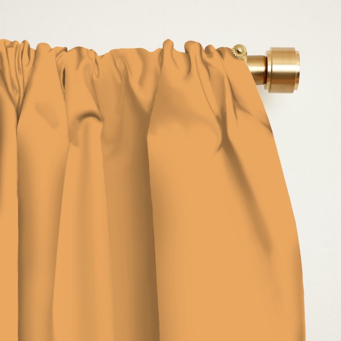 Color Block VII Orange Pink Window Curtain Gallery Image 2