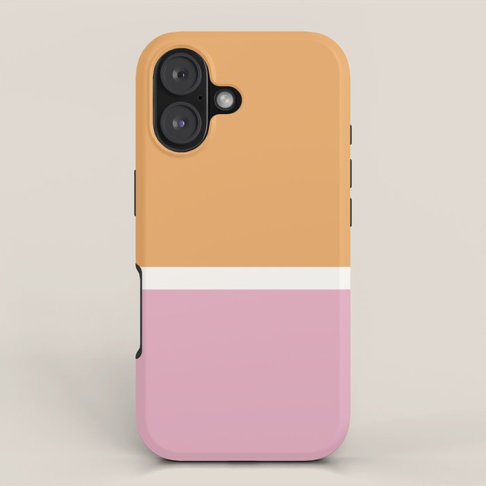 Color Block VII Orange Pink iPhone Case Gallery Image 1