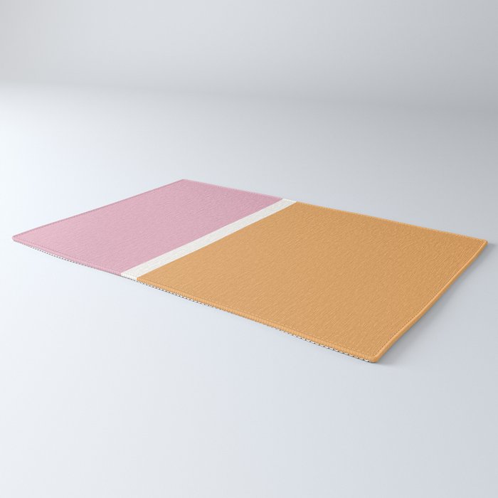 Color Block VII Orange Pink Rug Gallery Image 3