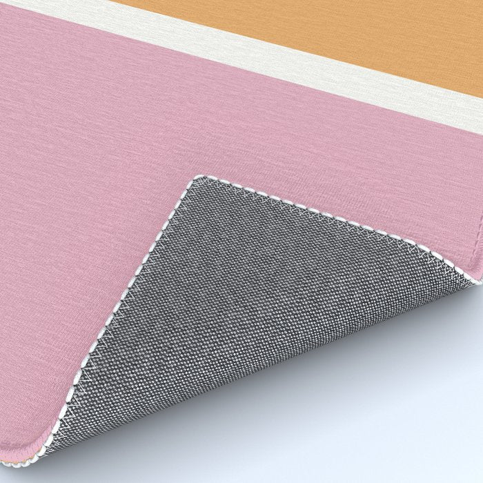 Color Block VII Orange Pink Rug Gallery Image 4