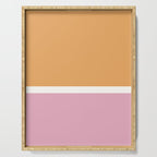 Color Block VII Orange Pink Serving Tray Gallery Image 1