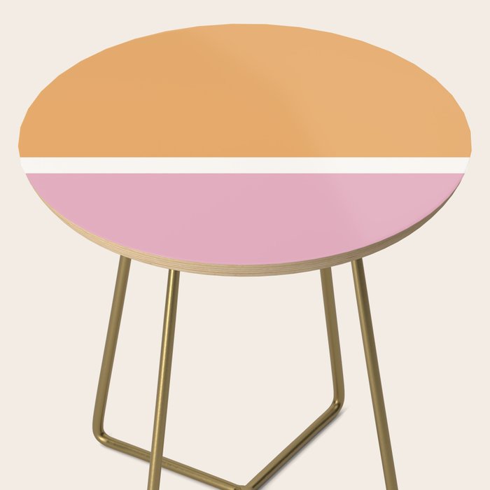 Color Block VII Orange Pink Side Table Gallery Image 2