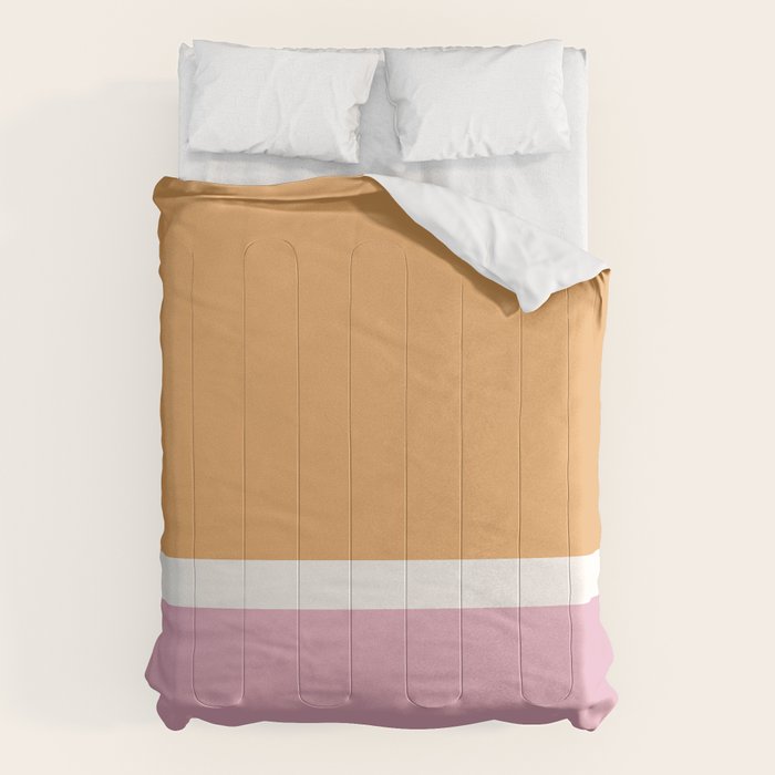 Color Block VII Orange Pink Comforter Gallery Image 6