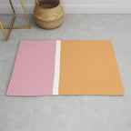 Color Block VII Orange Pink Rug Gallery Image 1