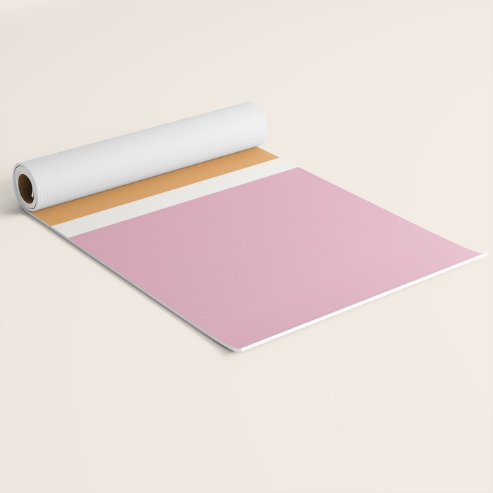 Color Block VII Orange Pink Yoga Mat Gallery Image 2