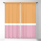 Color Block VII Orange Pink Window Curtain Gallery Image 5