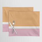 Color Block VII Orange Pink Placemat Gallery Image 1