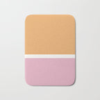 Color Block VII Orange Pink Bath Mat Gallery Image 1