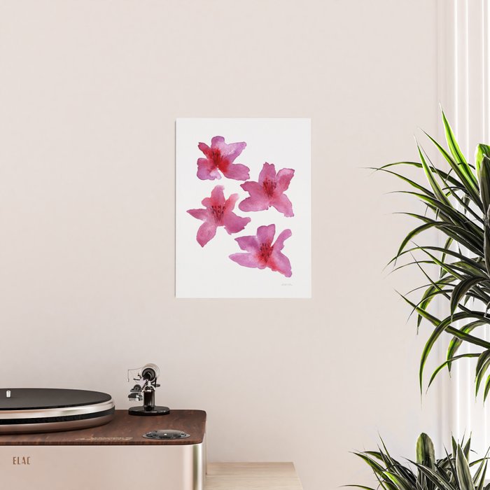Pink Azaleas Orchid Flower Poster Gallery Image 2