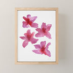 Pink Azaleas Orchid Flower Mini Art Print Gallery Image 1