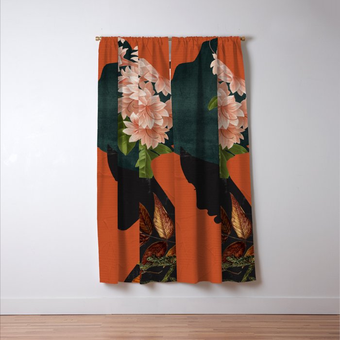 Floral Portrait 24 Window Curtain Gallery Image 3