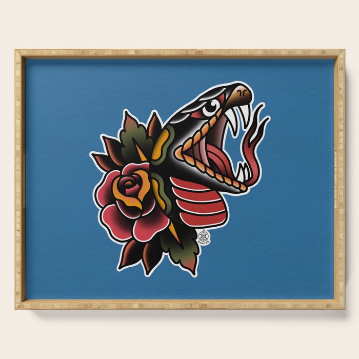 Snake Tattoo Serving Tray Gallery Image 1